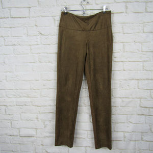 Up! Thincredible Brown Suede-Like Leggings Size 8